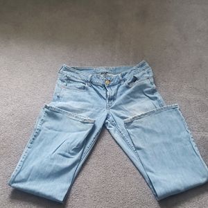 Light wash jeans